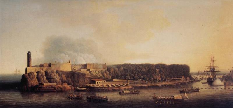 Dominic Serres The British Fleet entering Havana,21 August 1762 Germany oil painting art
